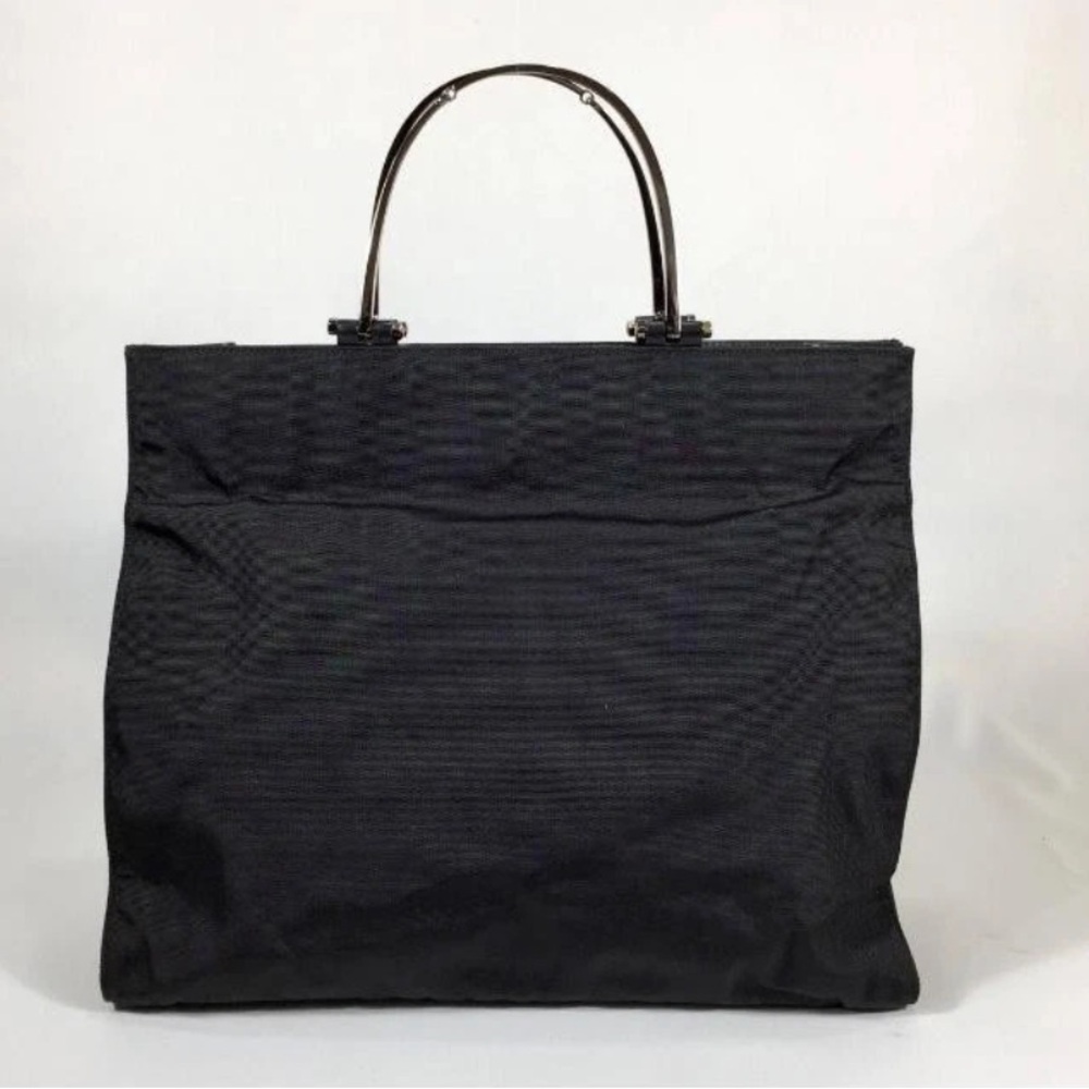 Gucci Nylon black bag with Gunmetal Silver handles 002-1025 200682 - Picture 3 of 16